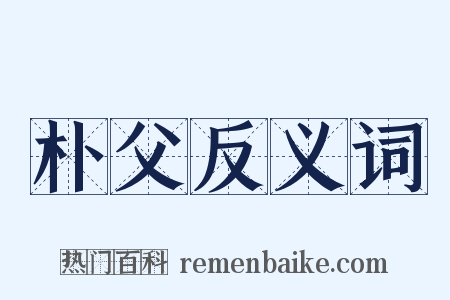 朴父反义词是什么意思的图片